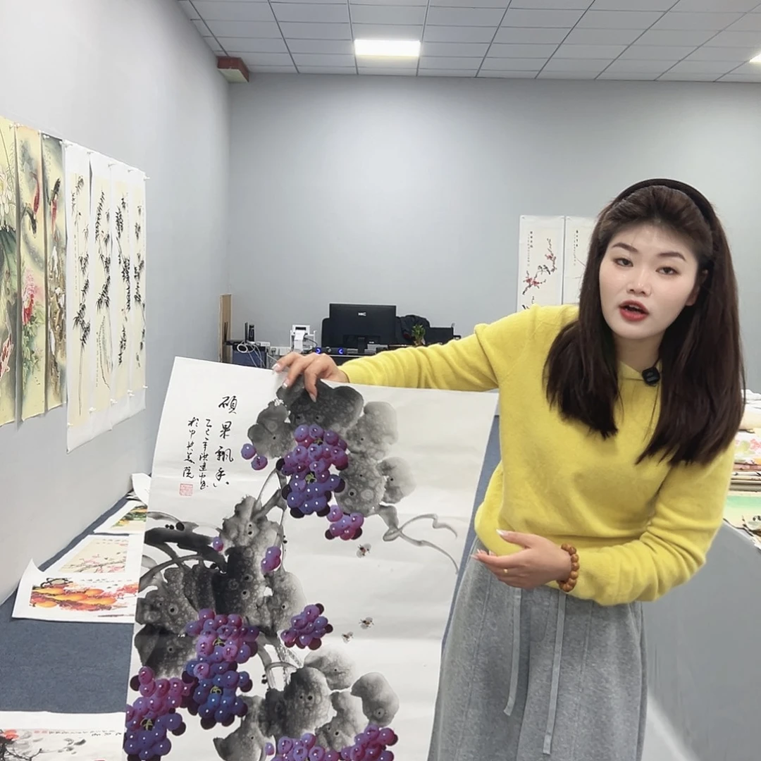 国画国画作品纯手工制作