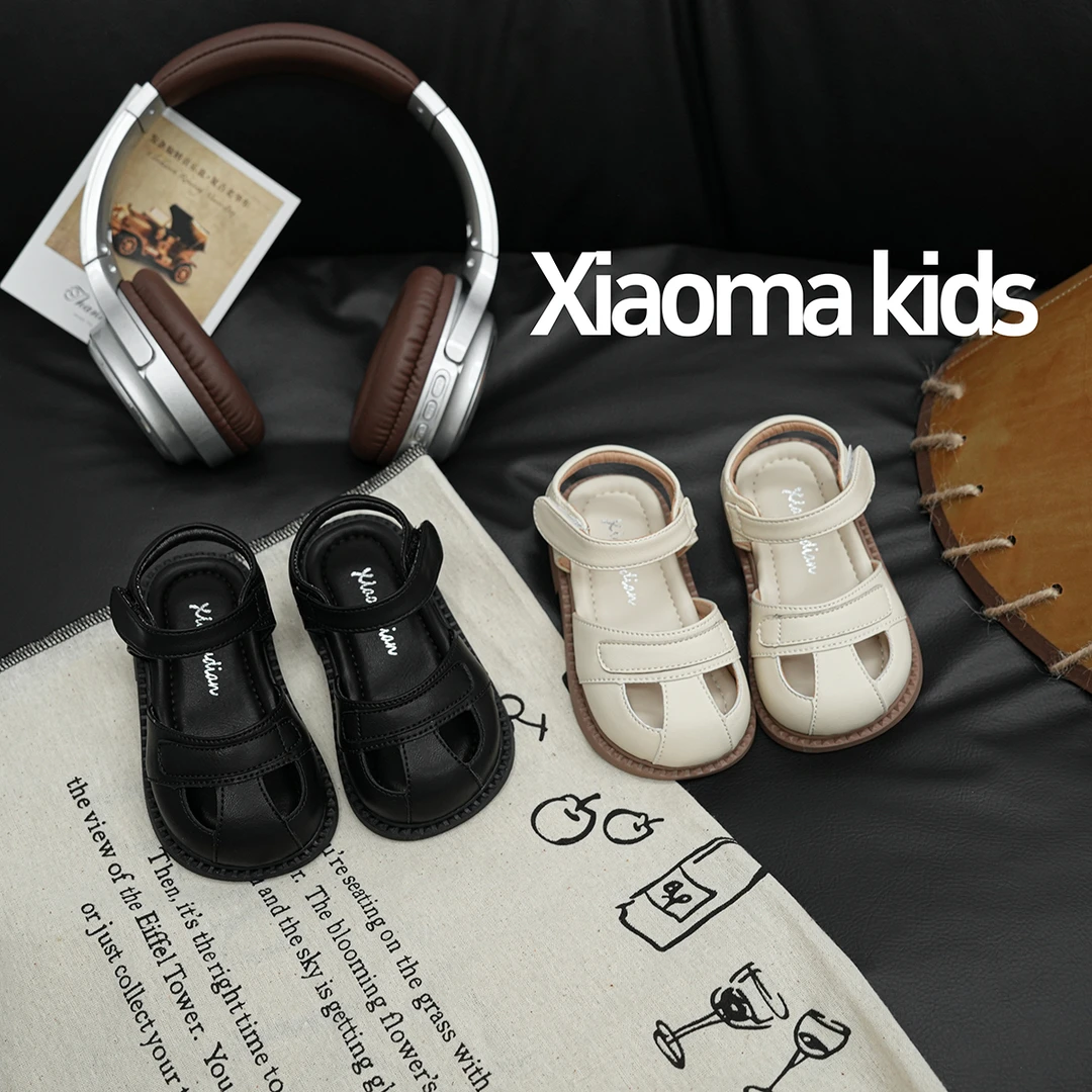 女童鞋夏天包头凉鞋新款新中式小香风软底小童公主鞋防踢护脚女宝