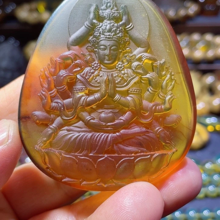 琥珀手链未镶嵌天然