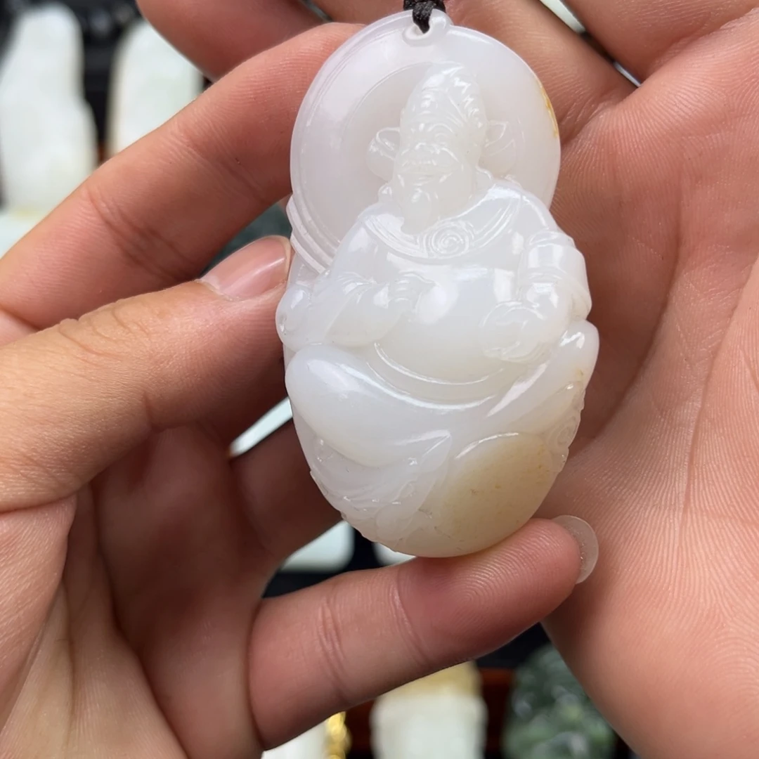 和田玉未镶嵌挂件