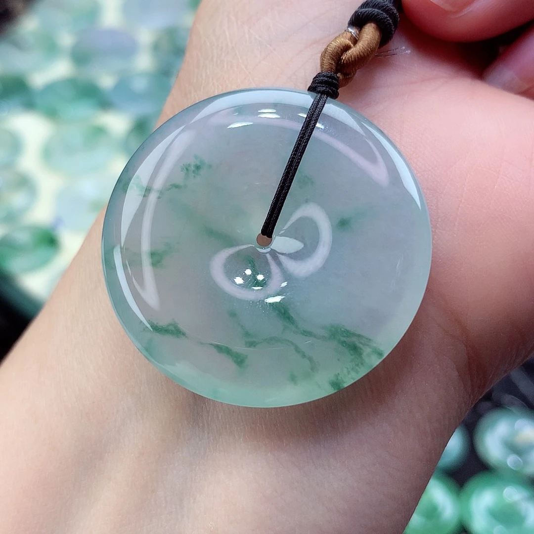 翡翠颈饰未镶嵌编号56尺寸36.1-6.0