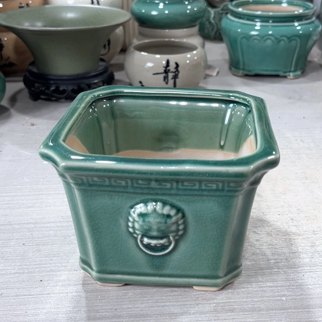 口径 13*9.5厘米陶瓷绿植多肉微瑕花盆