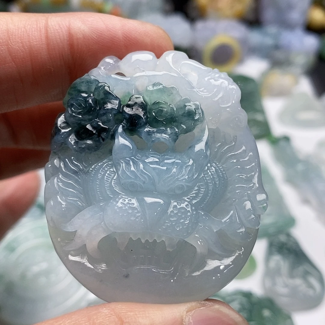 颈饰未镶嵌翡翠虎头