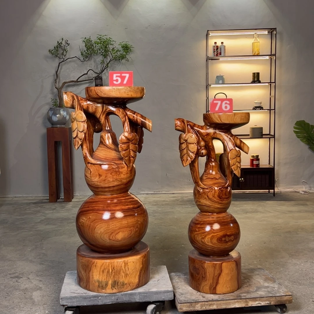玫****香樟木葫芦整体无拼接