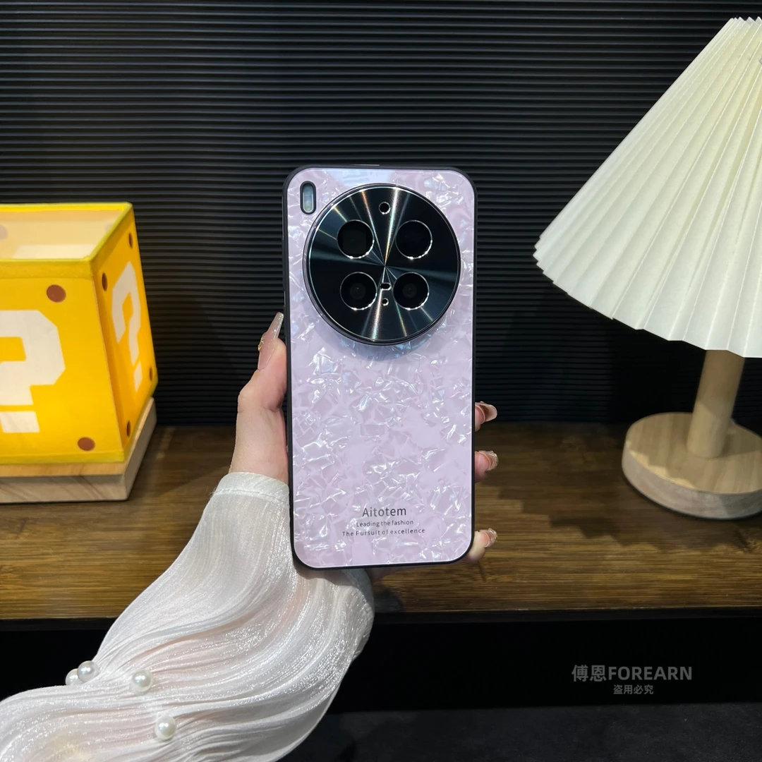 适用于vivox300pro手机壳vivox300贝壳纹保护套x300pro精孔镜头款