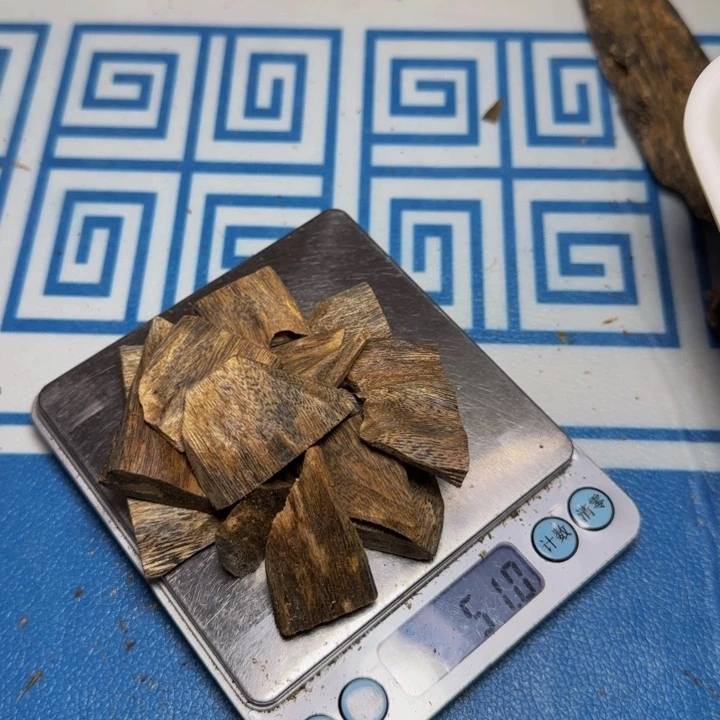 木朱*手工艺雕塑根雕木方板材51克