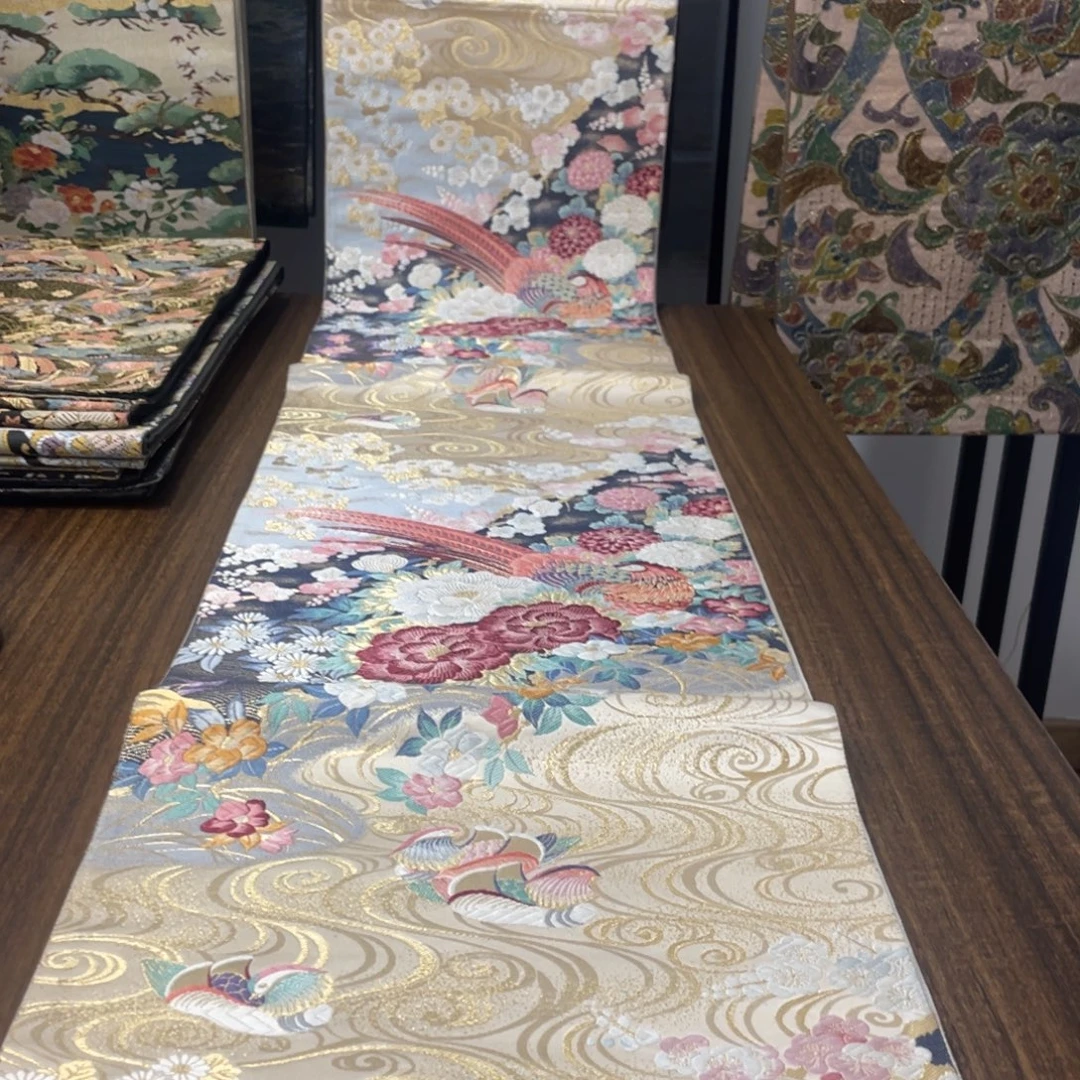 织绣唐锦西阵织桌旗带子3