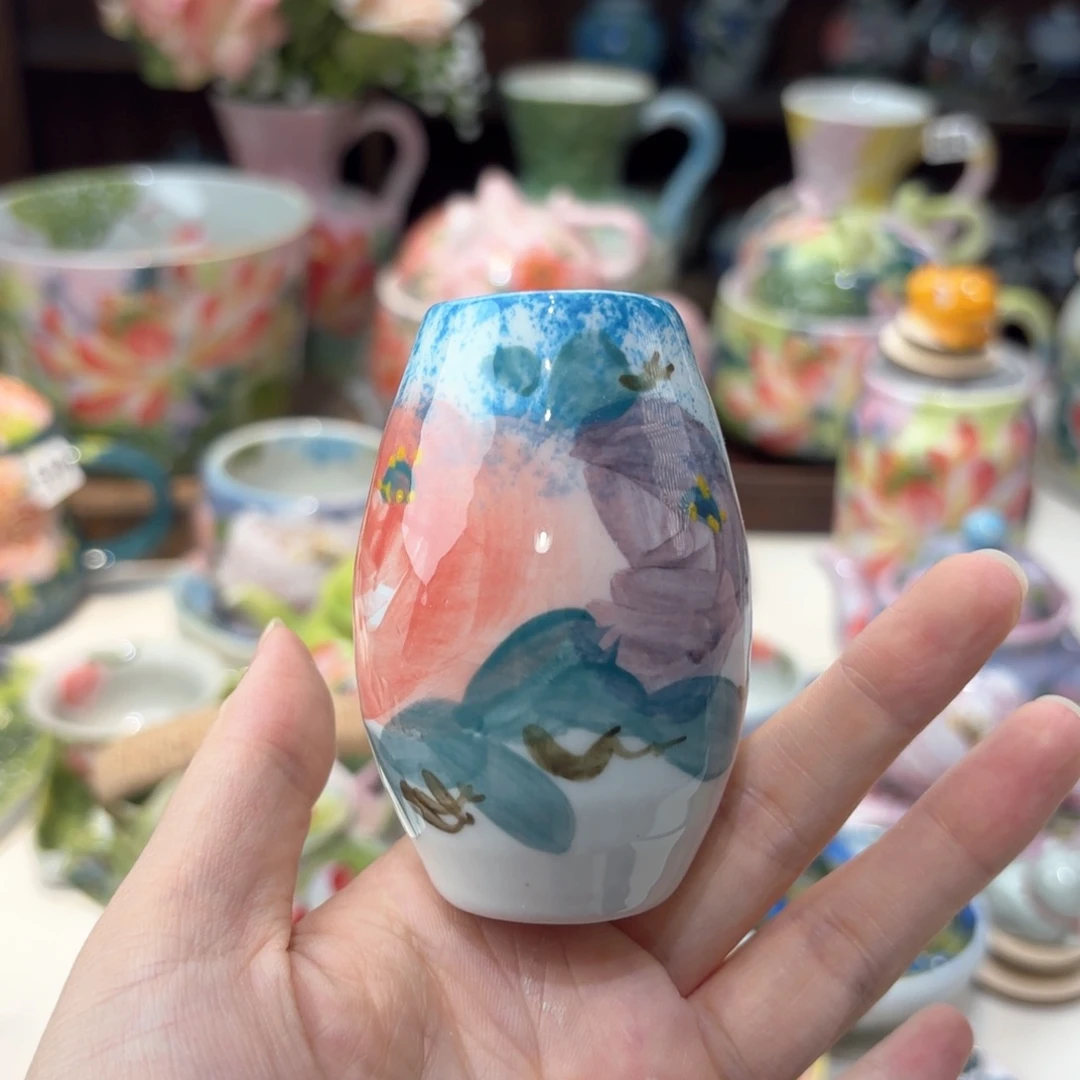 景德镇手绘高温釉下彩陶瓷茶具