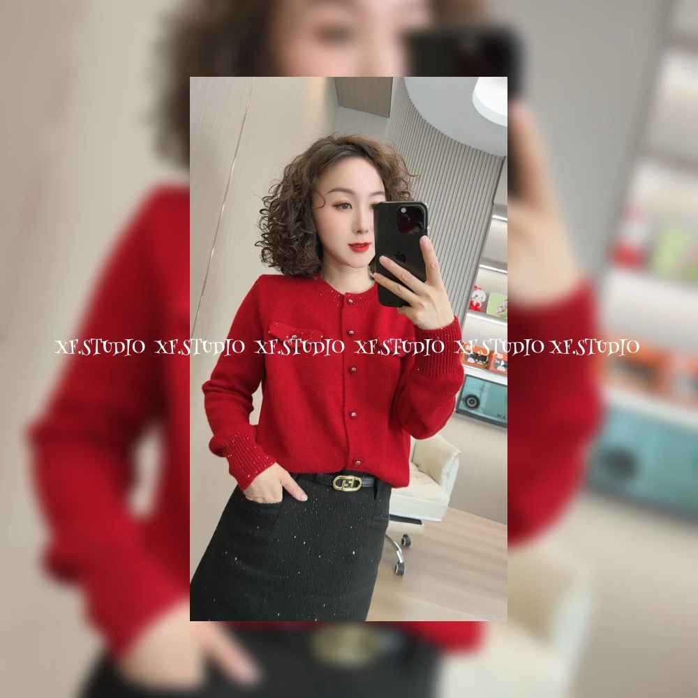 【开衫】时尚百搭减龄针织开衫 XF6653