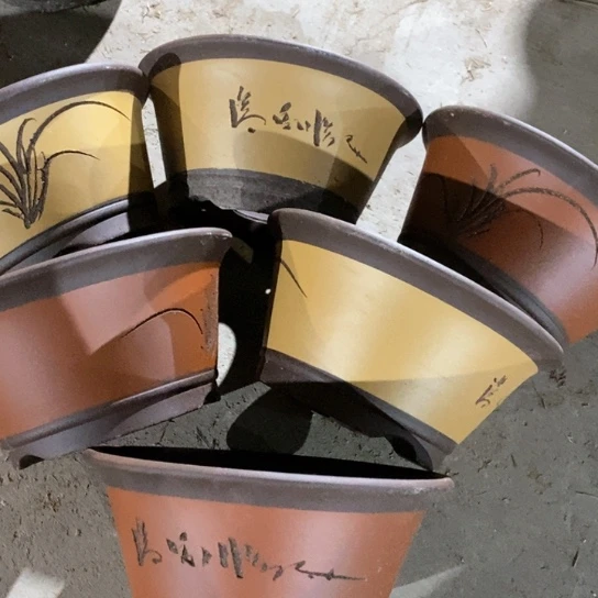 紫砂花盆100-6。 25-12。