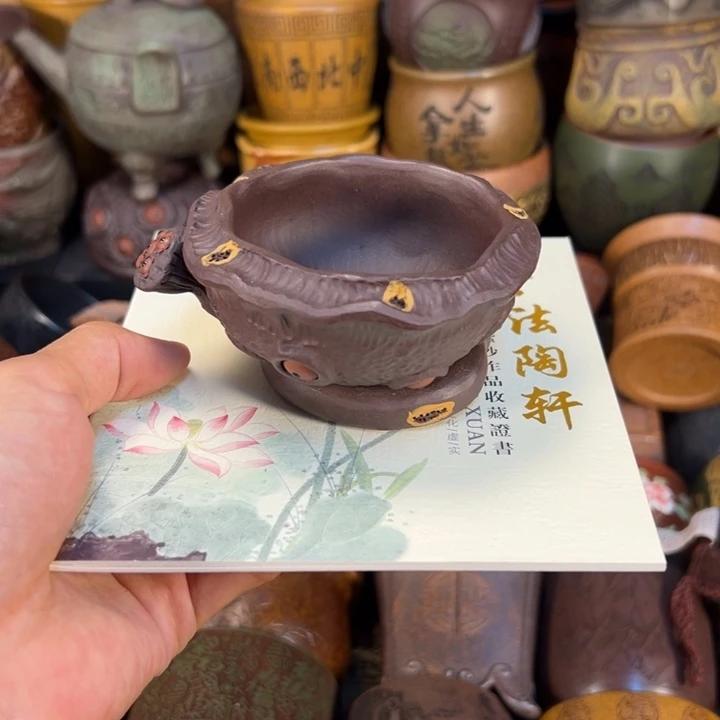 紫砂茶杯宜兴紫杯茶