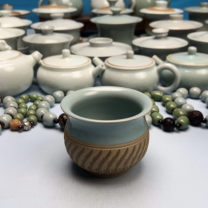 杯仿古釉卢施杯原矿原釉原产地