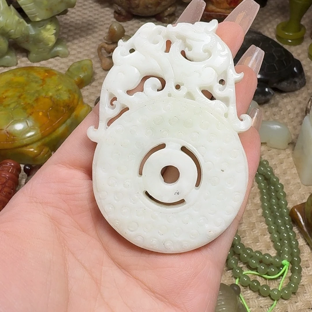 白玉菩提吊坠挂件