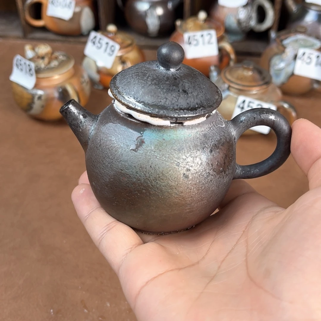 杯雪*！柴烧茶器主人壶