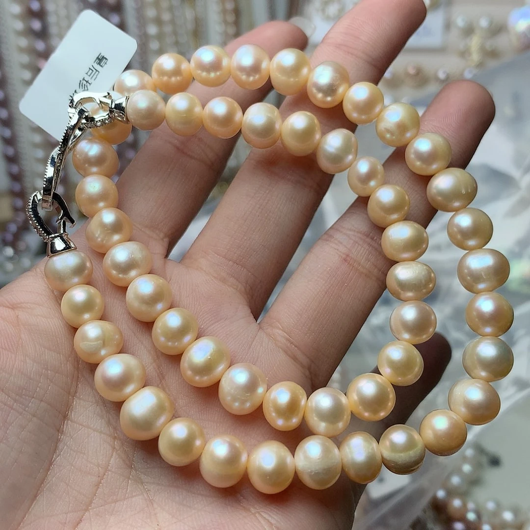 淡水珍珠8-9未镶嵌x59项链