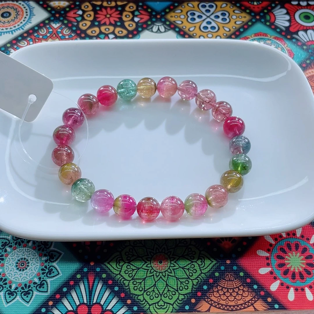 碧玺手链未镶嵌8.7mm左右