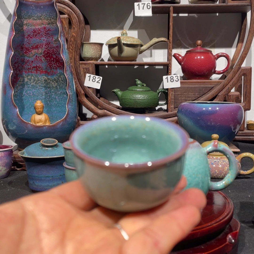 初***心中国神后钧瓷茶器