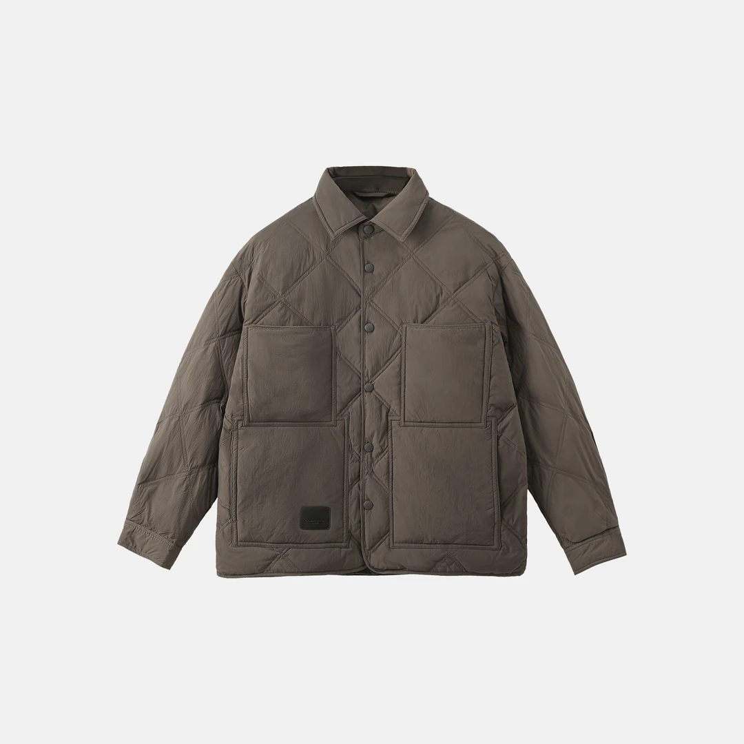 “品质代清”X8606冬季白鸭绒轻薄极简羽绒服外套男保暖薄款上衣