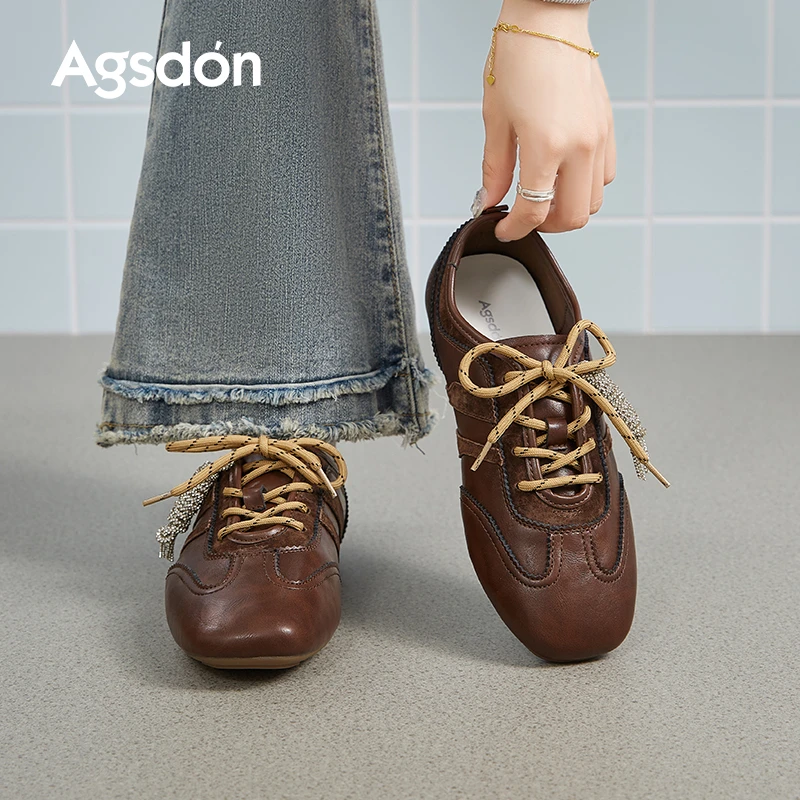 奥古狮登德训鞋女鞋2025新款夏季薄底运动赤足鞋超火芭蕾阿甘鞋子