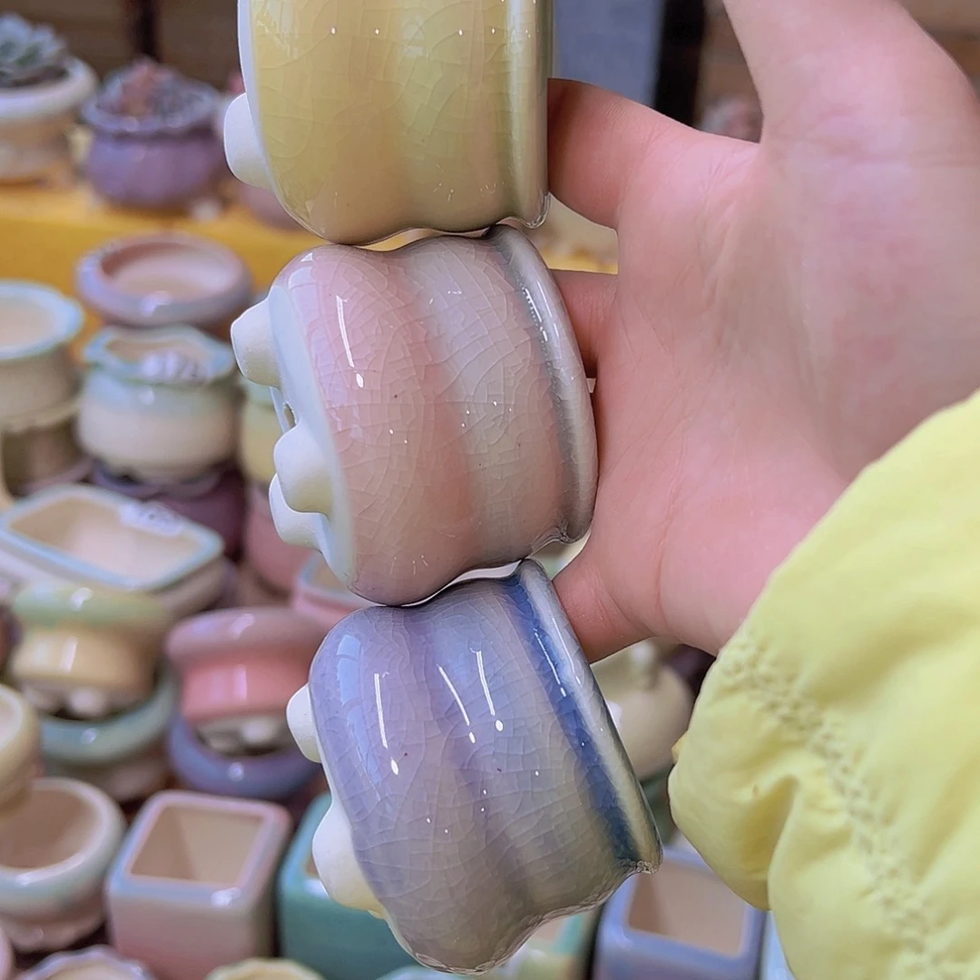 红陶陶瓷花盆当场满12包邮