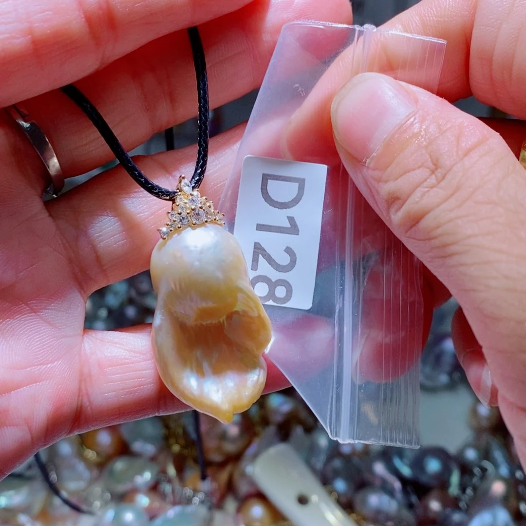 银S925镶嵌淡水珍珠其他开****运