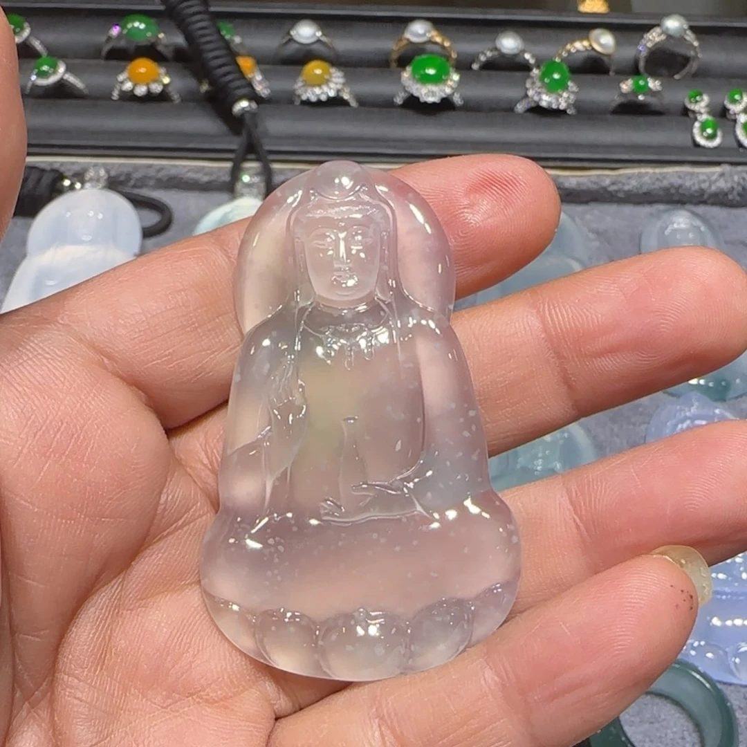 翡翠颈饰18K金镶嵌天然