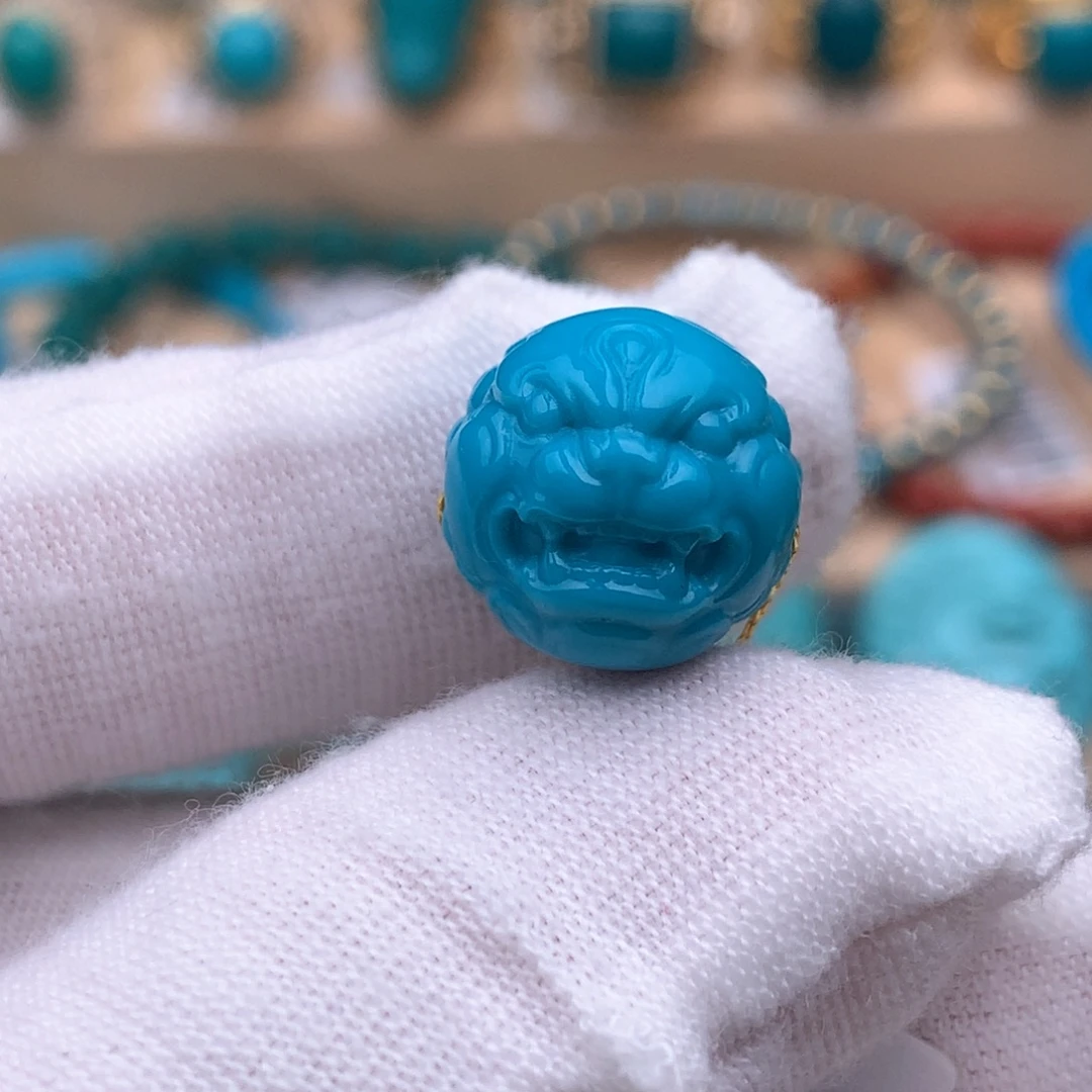 绿松石未镶嵌珠宝奇石13.5mm
