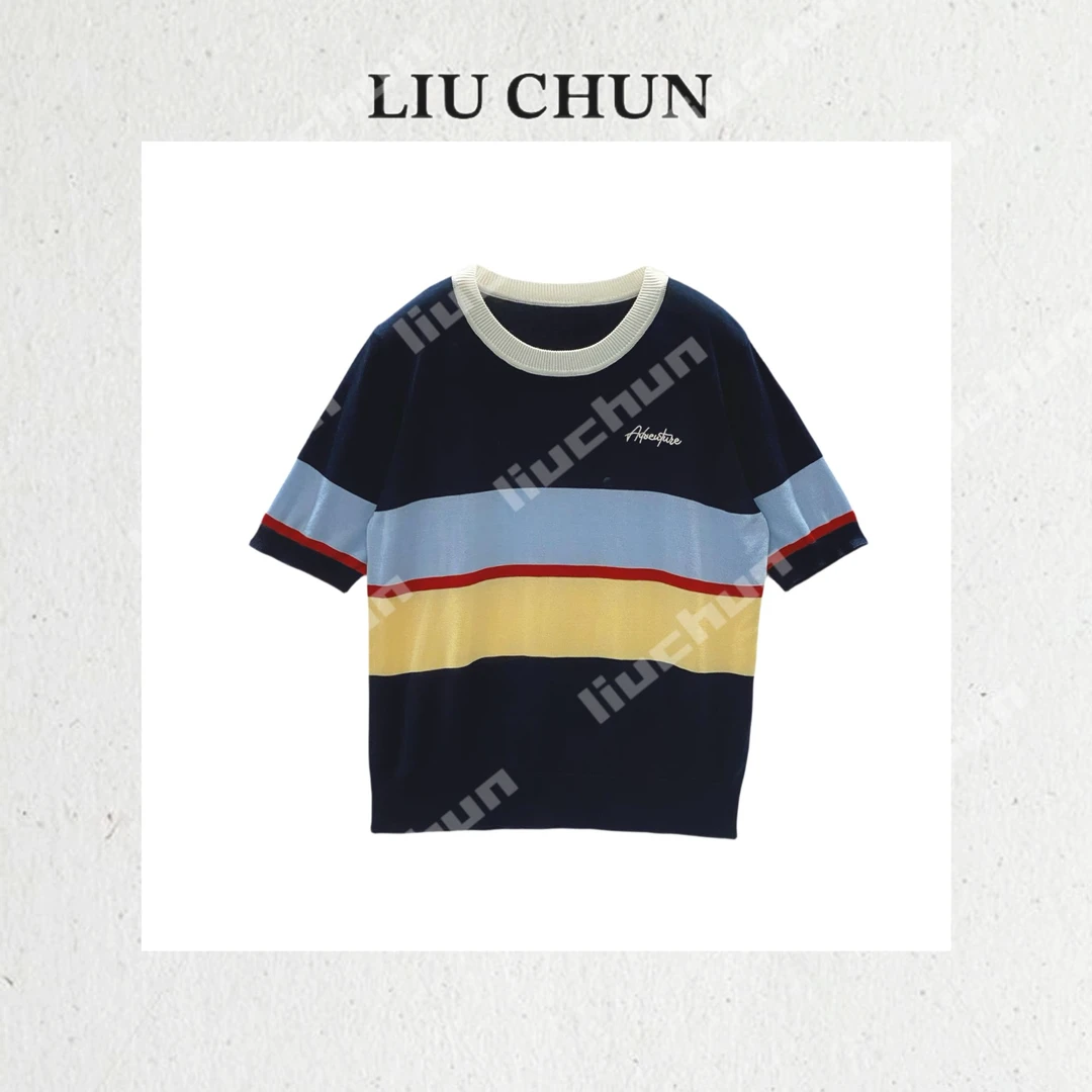 【四色条纹】CHUN家夏款针织T恤