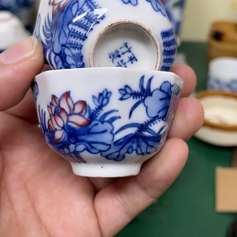 【闪购商品】碟哈*兔中古工艺品回流瓷器