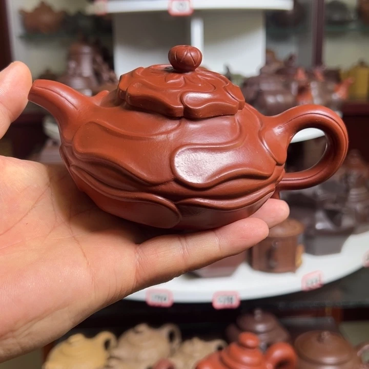 茶壶紫砂原矿风卷葵