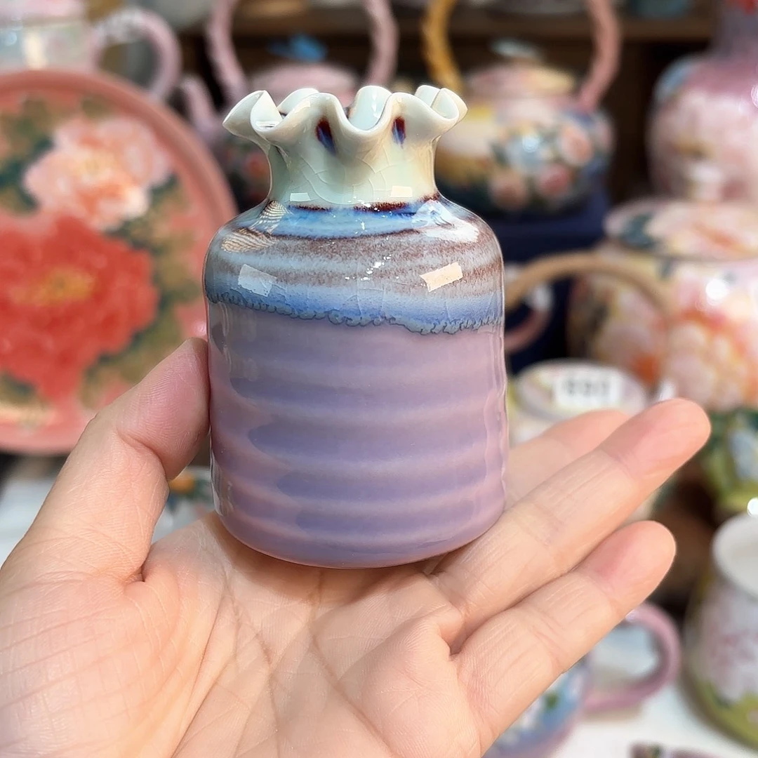 景德镇手绘高温釉下彩陶瓷茶具