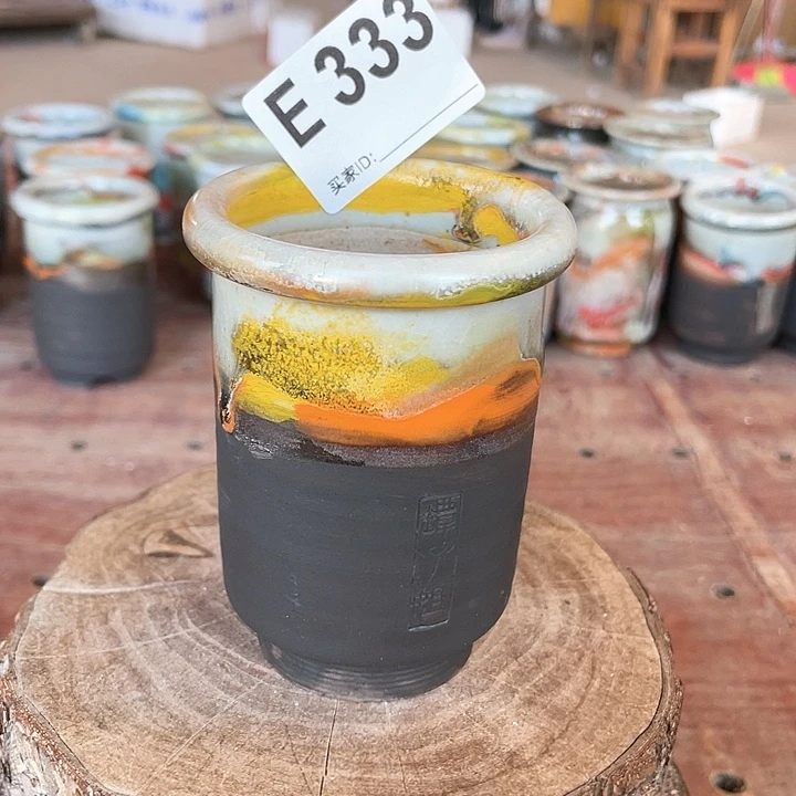 紫砂花盆煤气罐 内口5.5