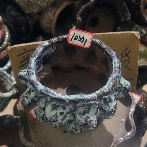 红陶粗陶花盆手工