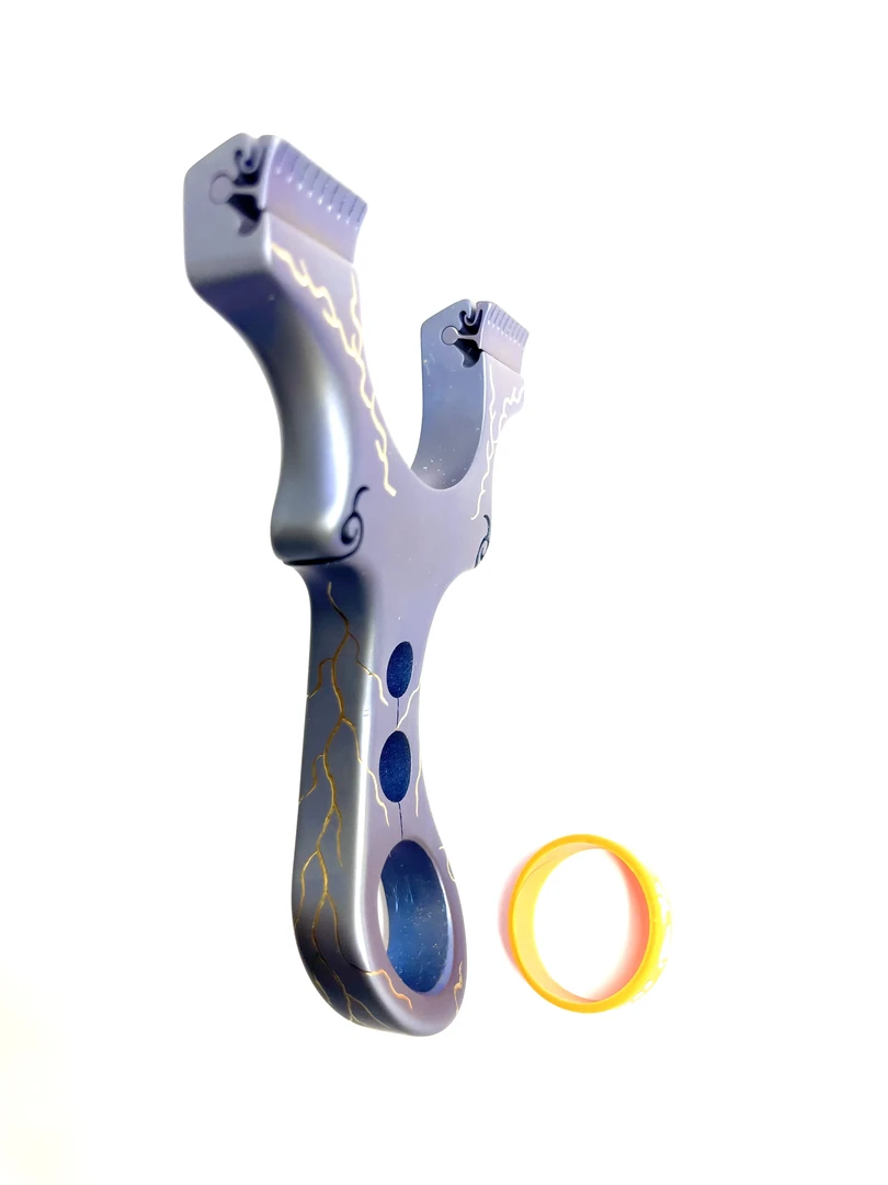 新品反曲七代全钛合金户外手把玩具弹弓钛合金弹弓