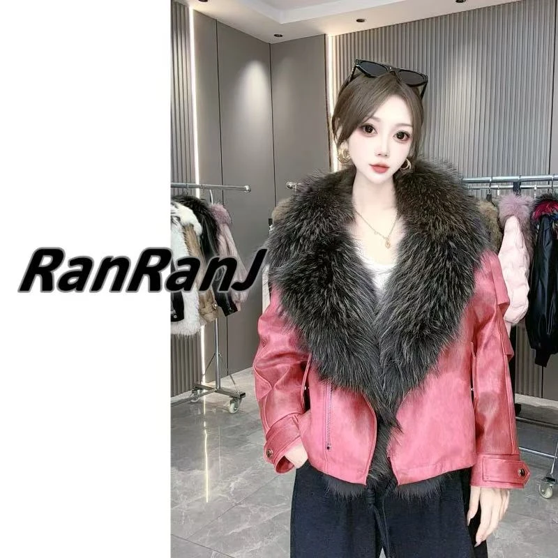 【 沁粉佳人】气质轻奢时尚皮草外套女