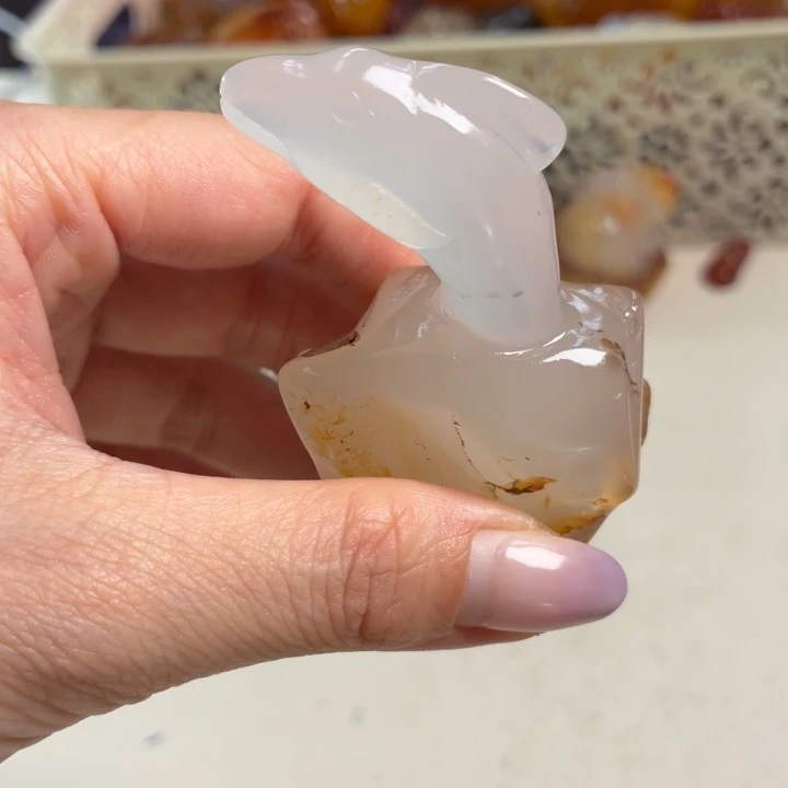 玛瑙/玉髓未镶嵌吊坠(不含链)