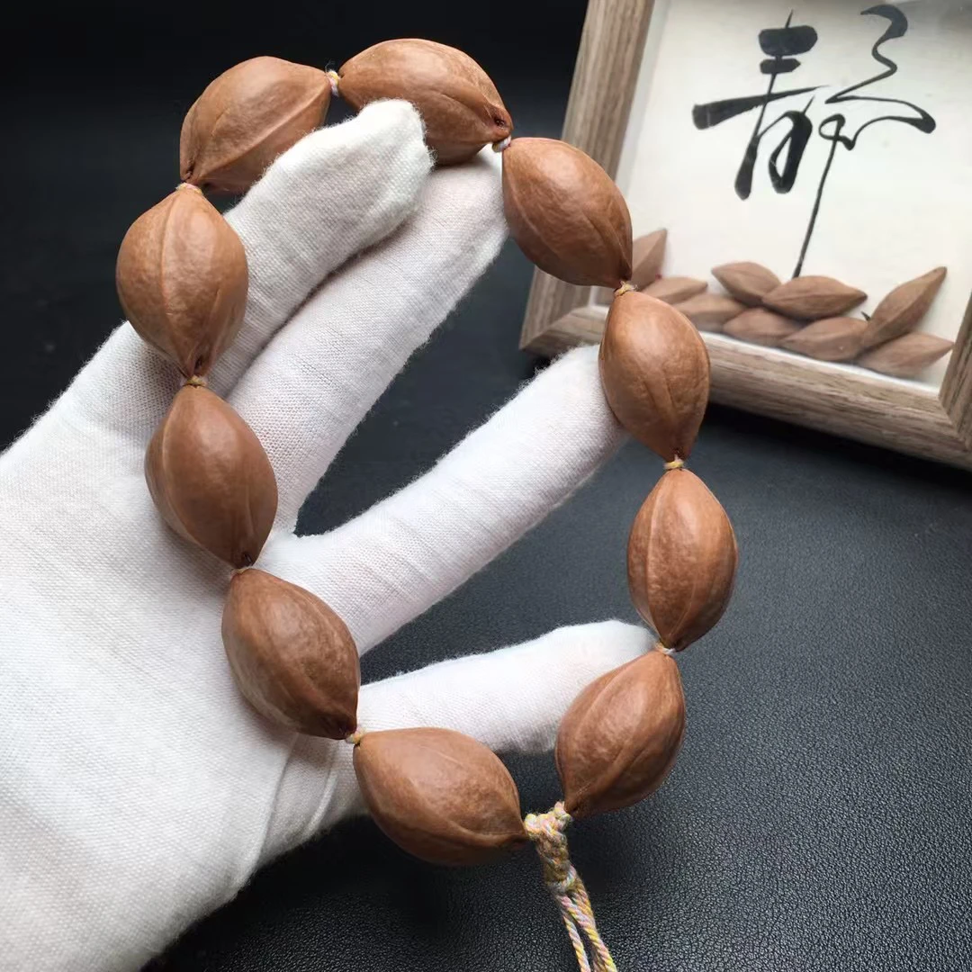 【铁核素核1.9】原生态精品老树老料红润饱满周正橄榄核手串文玩
