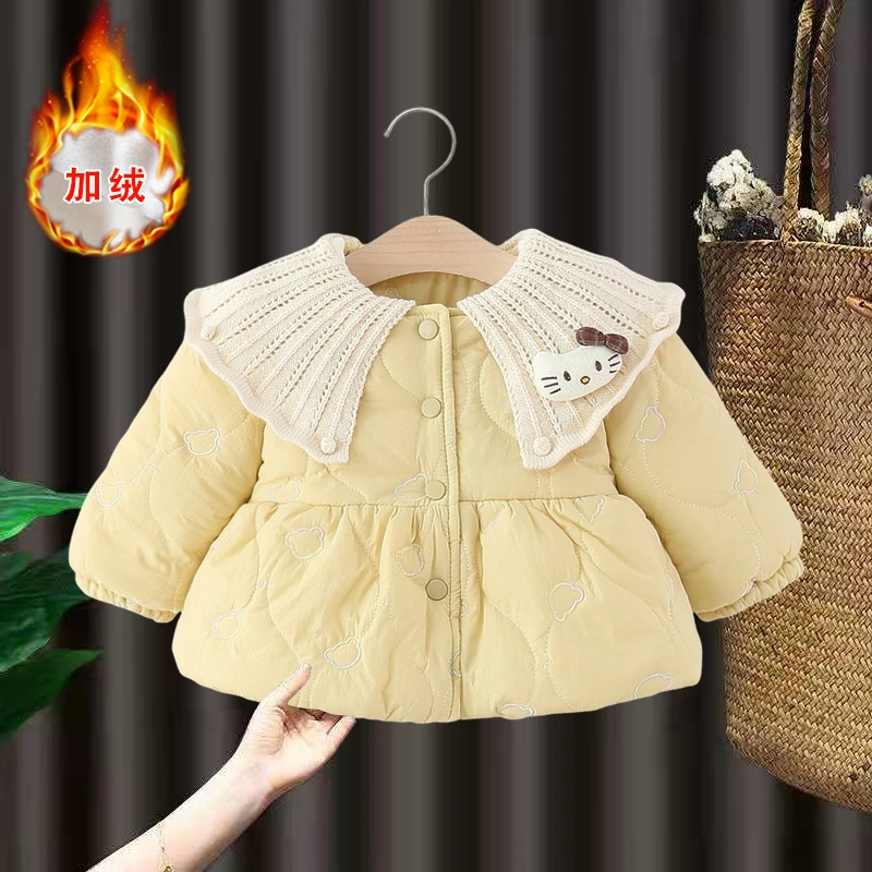 女童棉袄2025新款冬装女宝宝加绒棉衣服棉服冬天女孩婴儿加厚外套