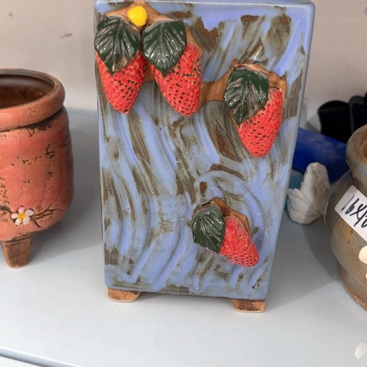 紫砂花盆粗陶材质多肉花盆