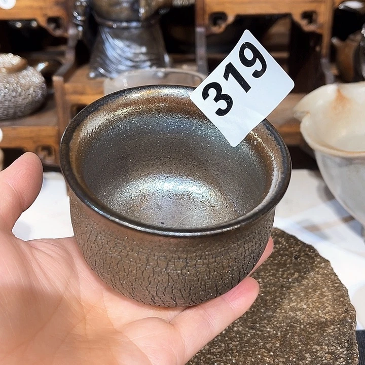 杯高温柴烧陶泥主人杯