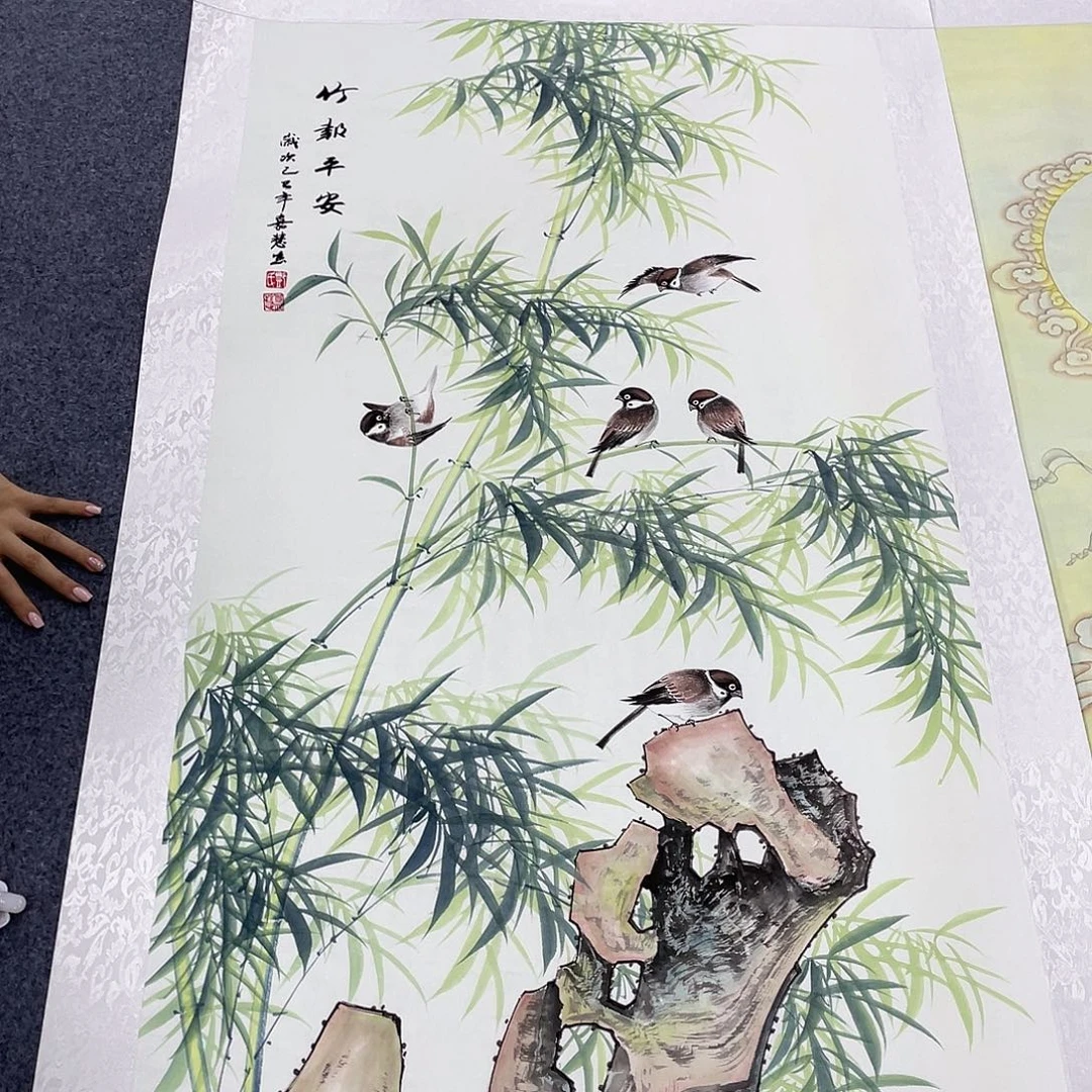 国画作品小姐姐放漏…