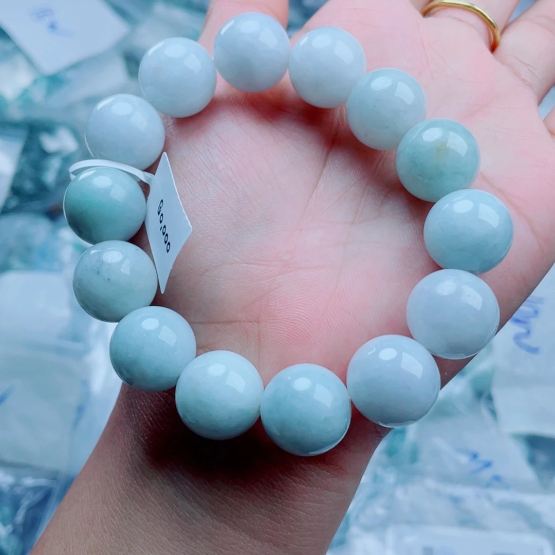 未镶嵌定制翡翠珠串