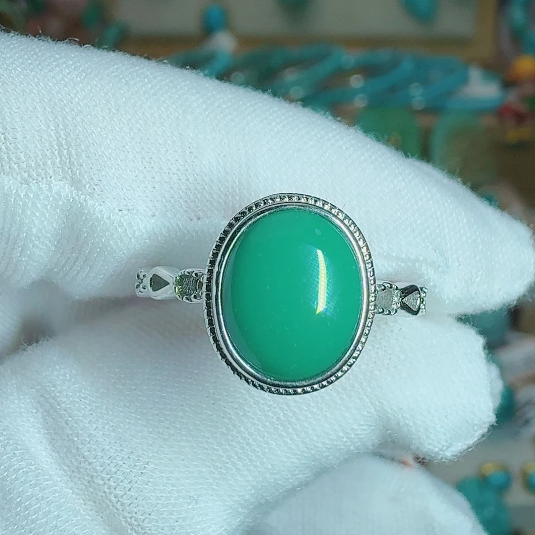 绿松石银S925镶嵌珠宝奇石