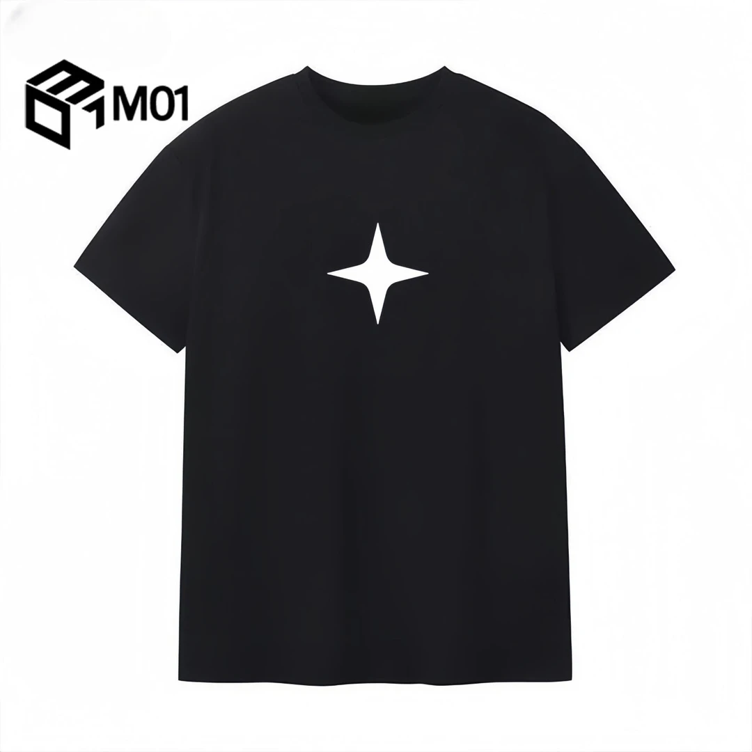 M01260克重磅全棉短袖男款2025新款夏季宽松美式高街潮牌纯棉T恤