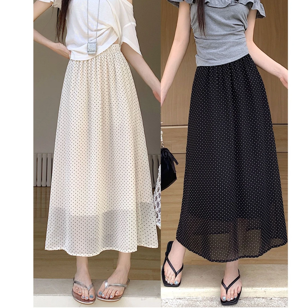 8056-夏女装显瘦微胖大码气质显白半身裙