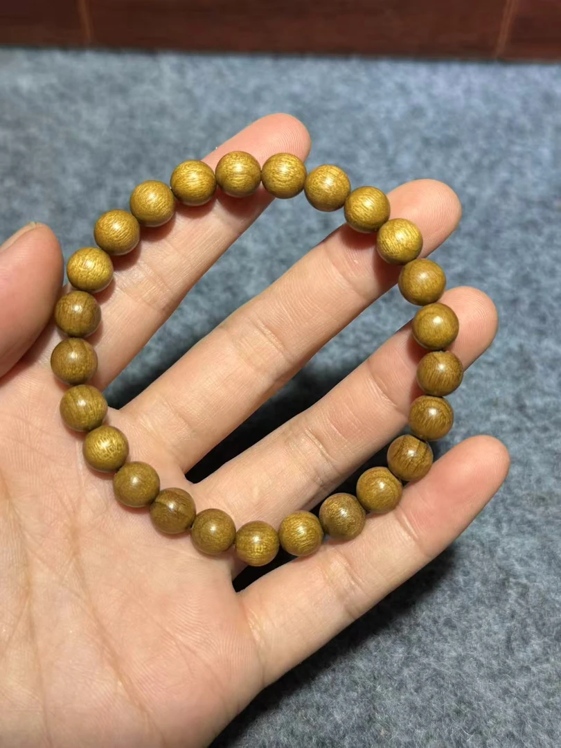 金丝楠小叶桢楠枯木老料0.8单圈手串