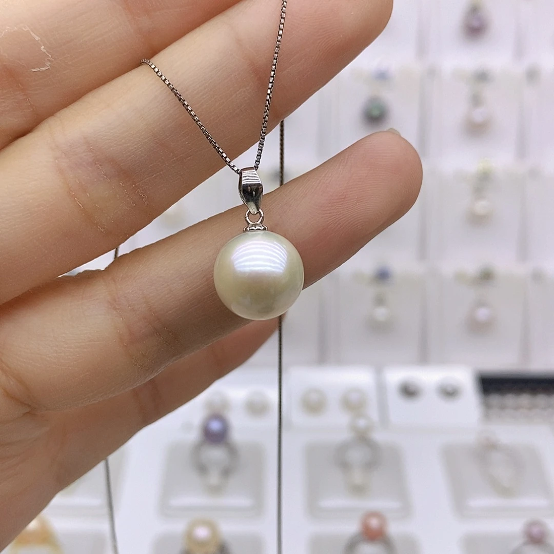 吊坠(赠链)银S925镶嵌淡水珍珠