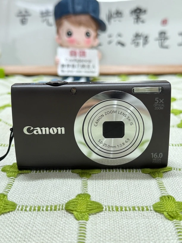 99新 Canon/佳能 A2400复古棕色1600万像素5倍光学数码相机学生