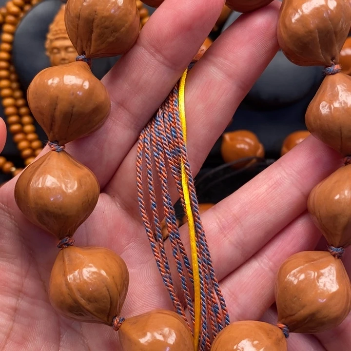 橄榄核手串/手链21三花蜜桃素串