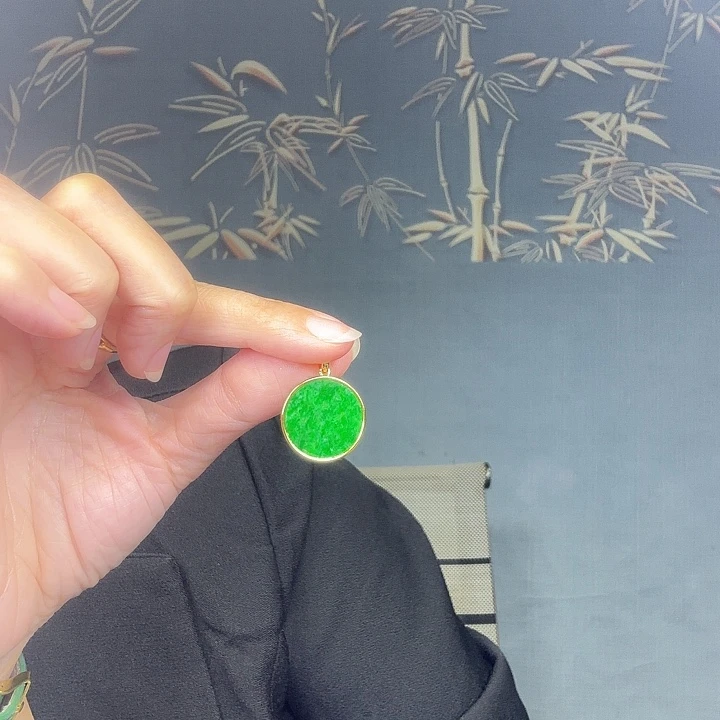 翡翠银S925镶嵌吊坠(不含链)特价